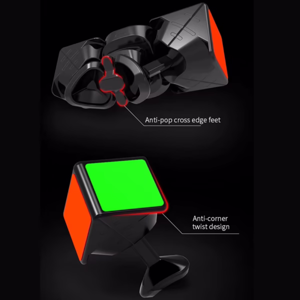 Smooth Carbon Fiber Magic Cube Puzzle 3x3 Speed Square Brain Up Puzzle Gifts - Image 2