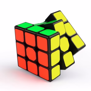 Smooth Carbon Fiber Magic Cube Puzzle 3x3 Speed Square Brain Up Puzzle Gifts