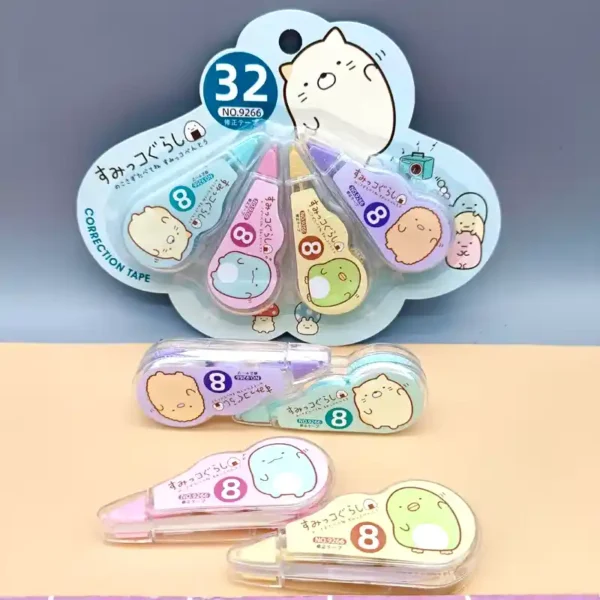 4PCS Pack Cartoon Correction Tape Cute White Out Correction Band Korean - Image 5