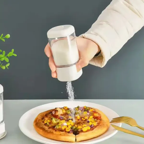 Metering Salt Shaker Push Type Dispenser Moisture-proof Convenient Rotating - Image 9