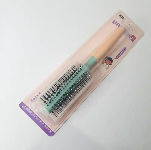 Round Nylon Hairbrush Curly Hair Styling Comb Rolling Round Brush - Image 4