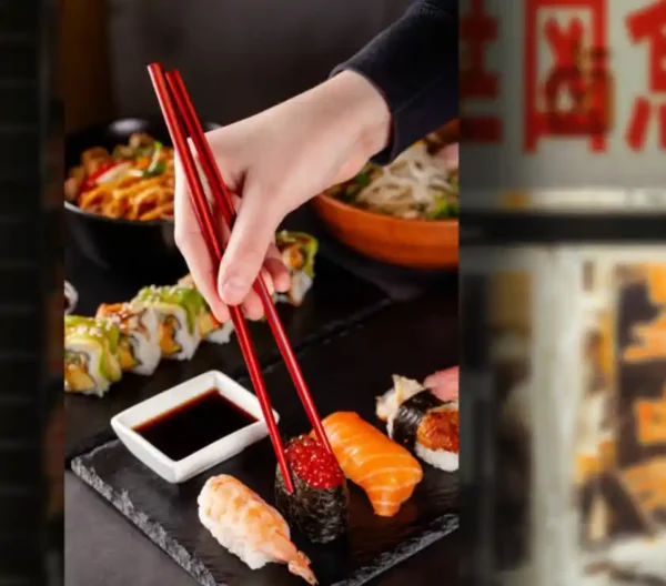Japanese Sushi Chopsticks 12 Set High Temperature Resistant Sushi Accessories - Image 2