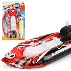 Inflatable Float In Water Kids Speed Boat Wind Up Toy Water Play Game