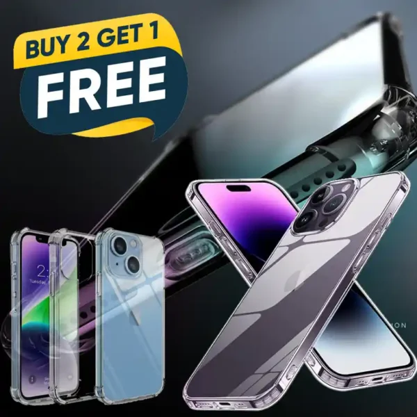 Luxury Transparent Case For iPhone 13 12 11 X 8 7 Pro Max Back Cover Clear Case - Image 3