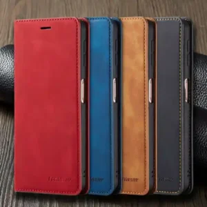 Genuine Leather Phone Case For Samsung Redmi MI Business Luxury Pouch