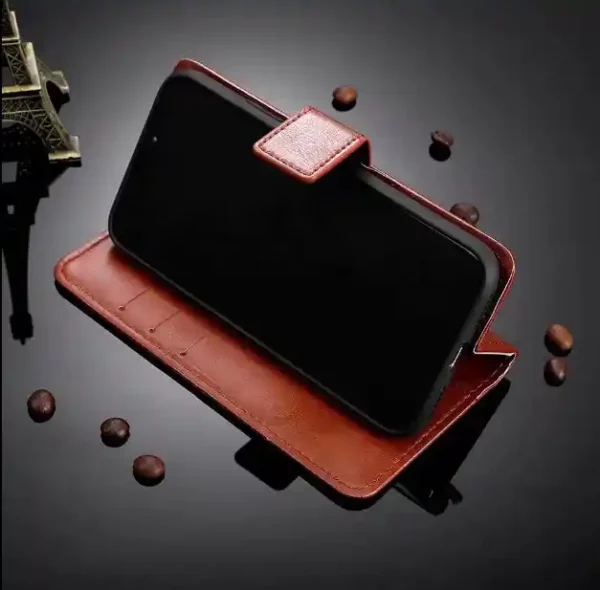 Genuine Leather Phone Case For Samsung Redmi MI Business Luxury Pouch - Image 4