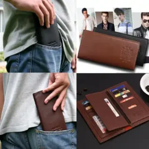 Men Wallets Long Style Quality Leather Purse Large Capacity Genuine Wallet