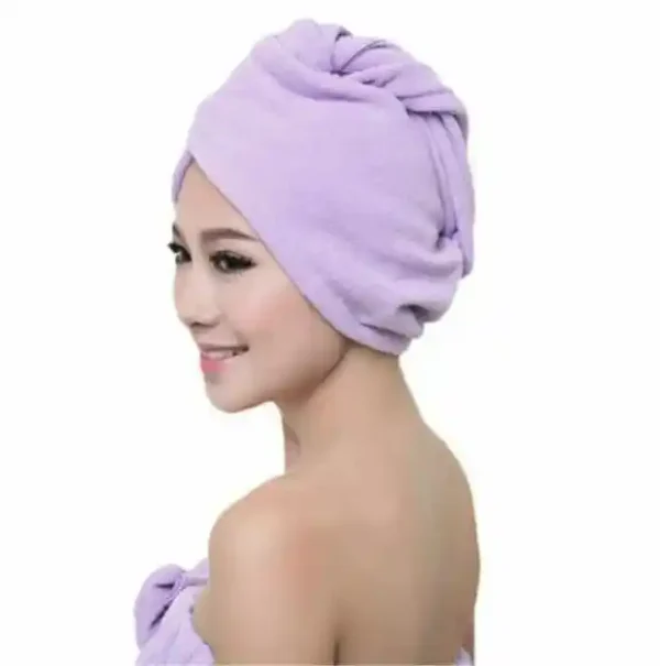 Quick Dry Hair Towel Hair Drying Towel Wrap Turban Quick Dry Absorbent Magic Cap - Image 2