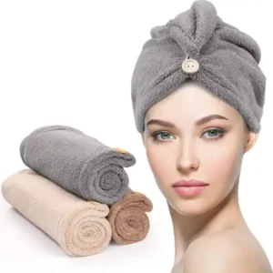 Quick Dry Hair Towel Hair Drying Towel Wrap Turban Quick Dry Absorbent Magic Cap