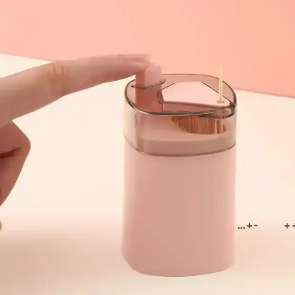 Automatic Toothpick Box Press-Type Toothpicks Holder Smart Press-Type - Image 5