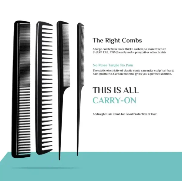 Professional Salon Styling Hair Comb 10PCS Stylists Variety Pack Women Hair Combs - Image 9
