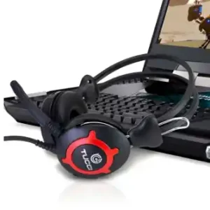 TUCCI Full Size Stereo PC Headset - Computer Gaming Headphones with Microphone