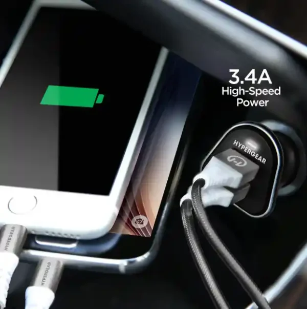 Intelligent Car Charging Dual USB Superior Speed Optimal Safety Pad, Mobile, Tab, Power bank - Image 7