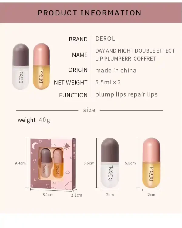 Sexy Lip Day Night Instant Volume Lips Plumper Oil Moisturizing Cos. - Image 9