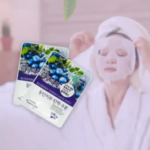 3 PCS Korean Imported Blueberry Facial Masks Moisturizing Skin Care