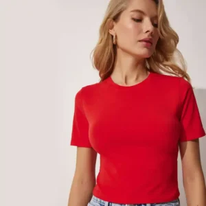 Smart Women's Crop Tops Stylish & Comfortable Plain Color Casual Tops Wear