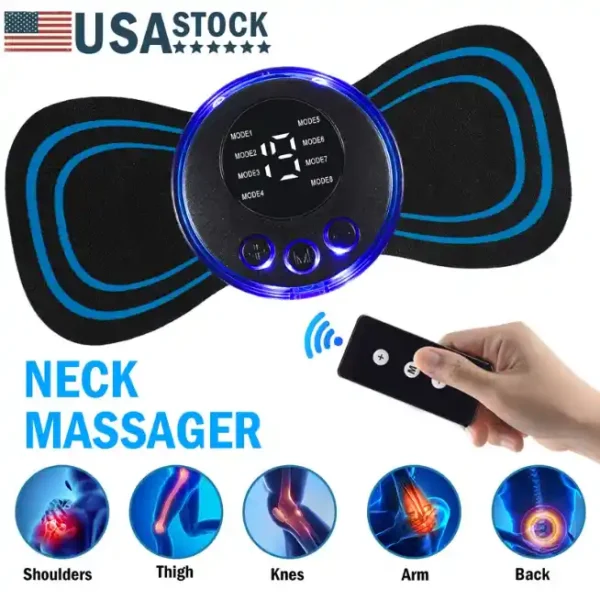 Rechargeable Electric Body Neck Massager Mini Cervical Waist Back