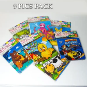 9 PCS KIDS Cartoon Puzzles Educational