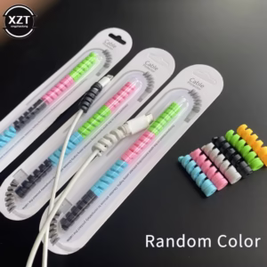 20 Pcs Spiral Cables Protector Silicone Clip