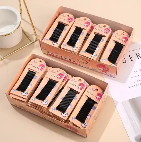 Solid Rectangle Hair pins Hair Clips Pack