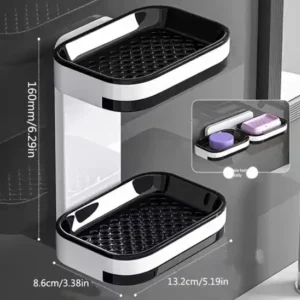 Double-Layer Wall-Mounted Soap Holder