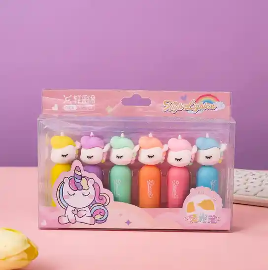 Smart Color Set of 6 Highlighter Pens 🖍