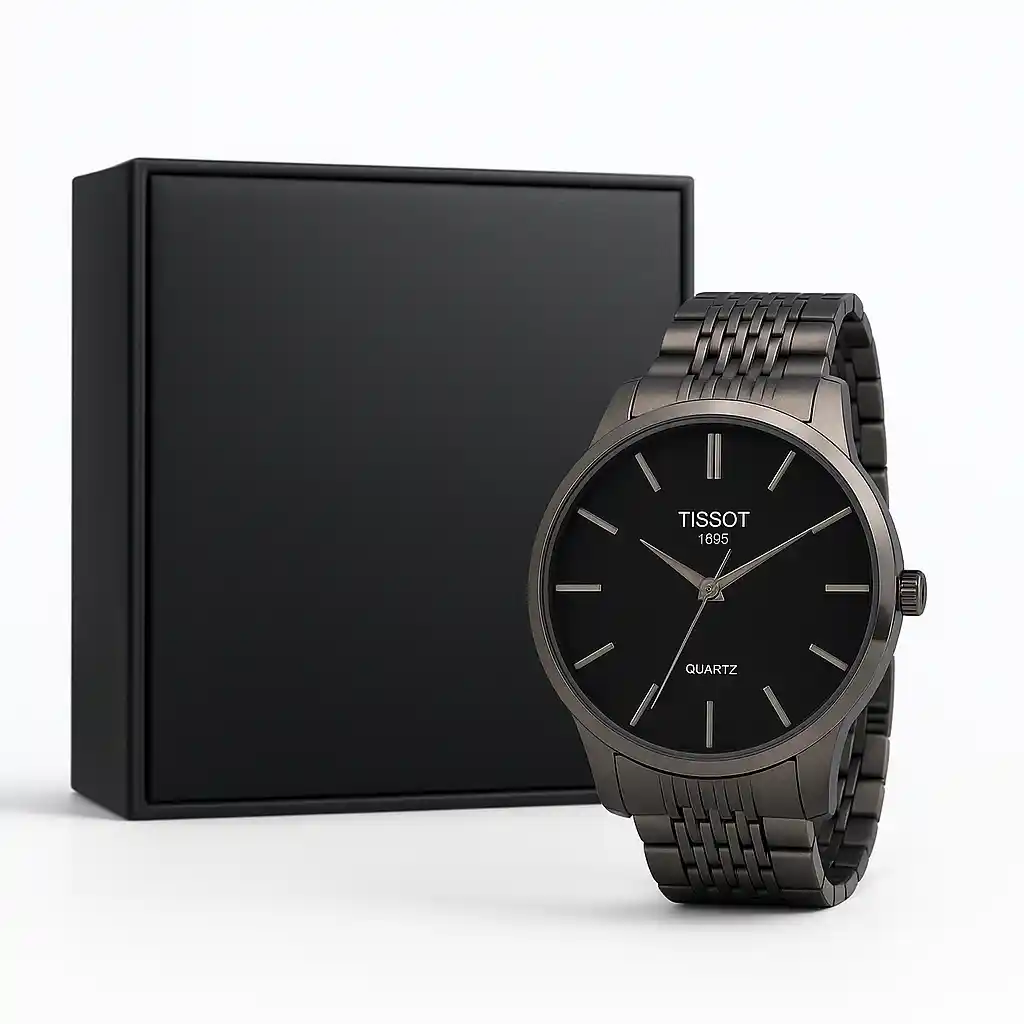 TISSOT 1853 Sleek Black Real Businessmen Quartz