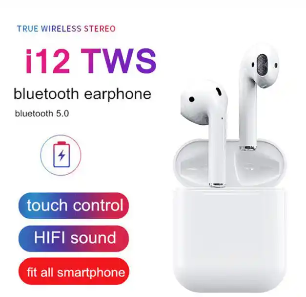 Touch Control i12 True Wireless Earbuds with Bluetooth 5.0 - Image 2