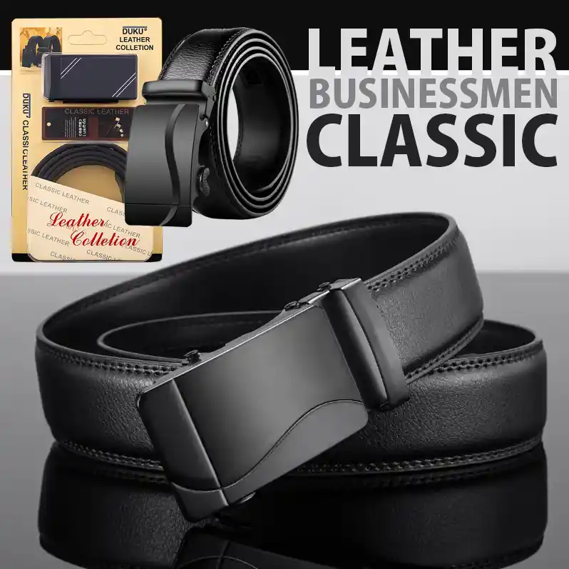 NEW Men's Genuine Classic Leather Automatic Belt