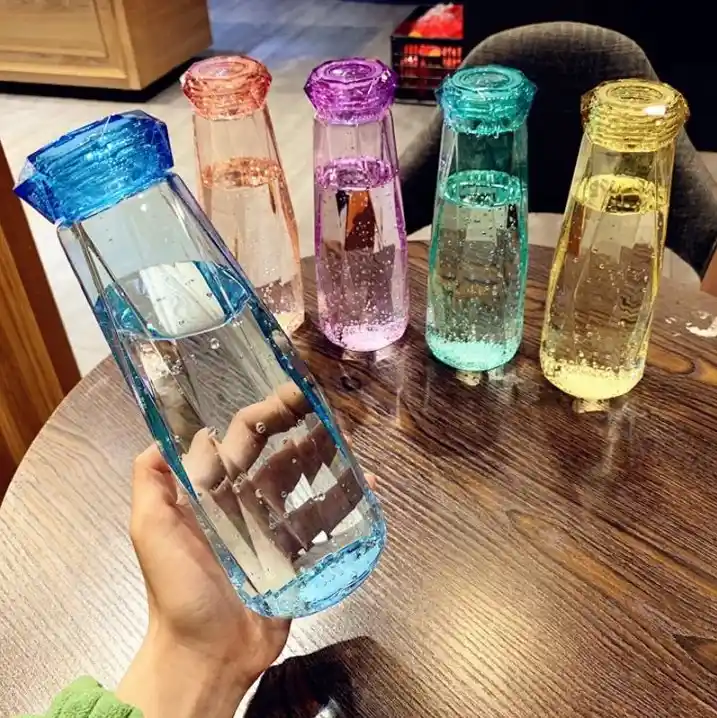 Elegant Crystal Glass Water Bottle – Stay Hydrated - Image 2