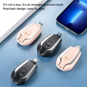 Mini Power Bank Emergency Keychain – Small, Smart