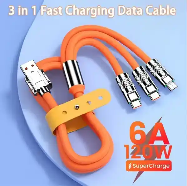 Premium Metal Fast-Charging 3-in-1 Super Cable - Image 4