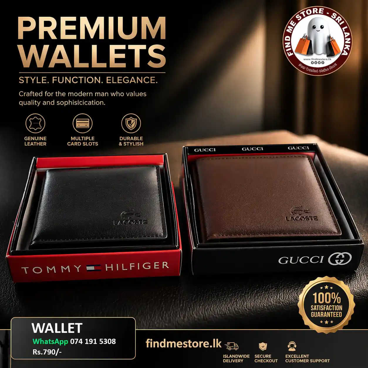 New Smart Men's Bi-Fold Wallet, Business Wallet