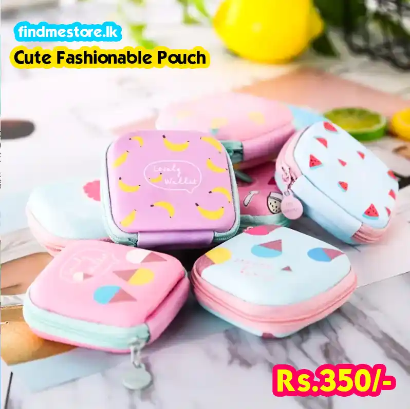 Cute Fashionable Daily Essentials Mini Pouch 👜💄🎧